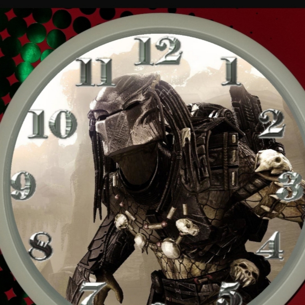 Predator stare led light wall clock